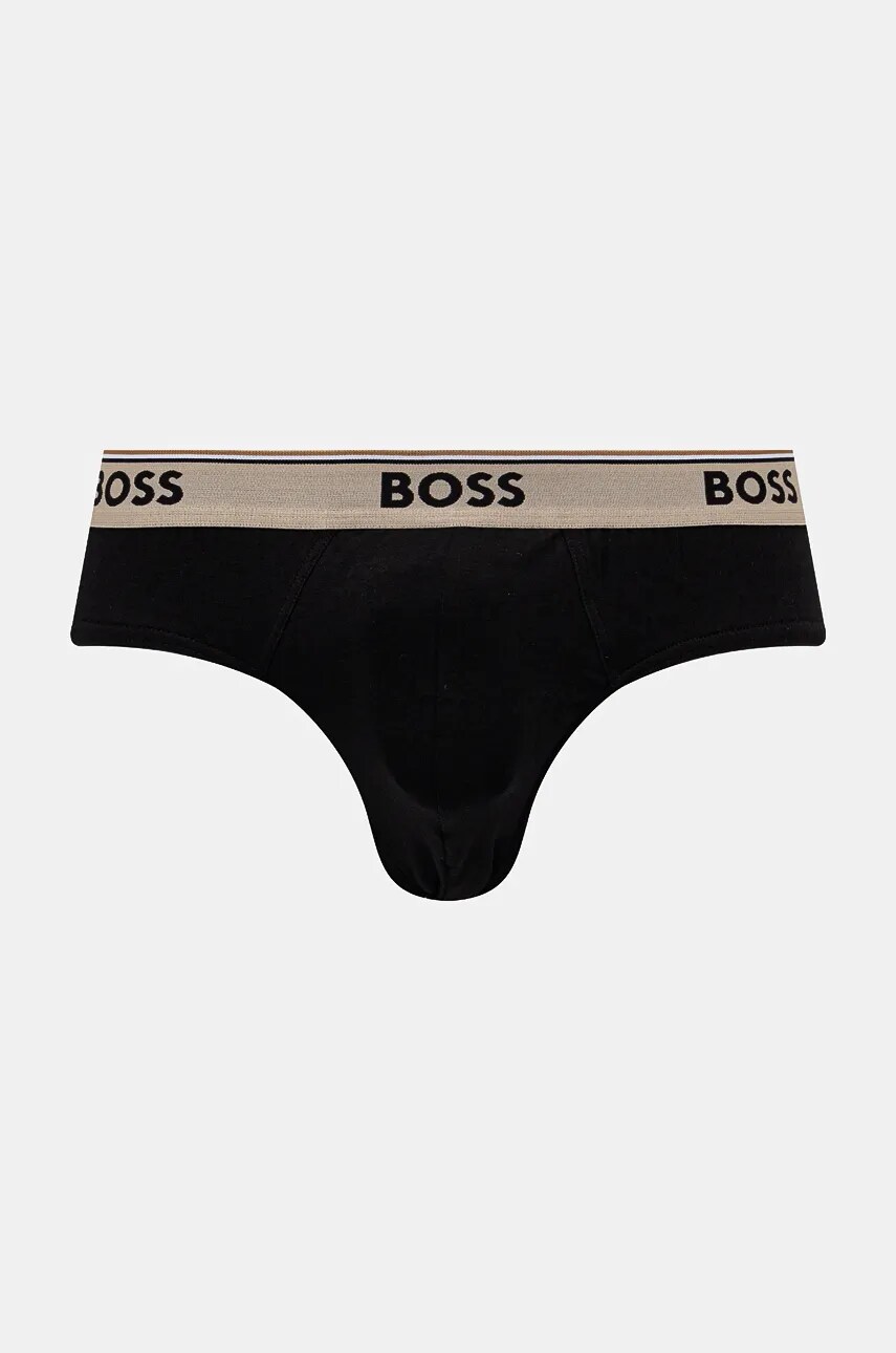 Сліпи BOSS 3-pack чоловічі колір чорний 50517826