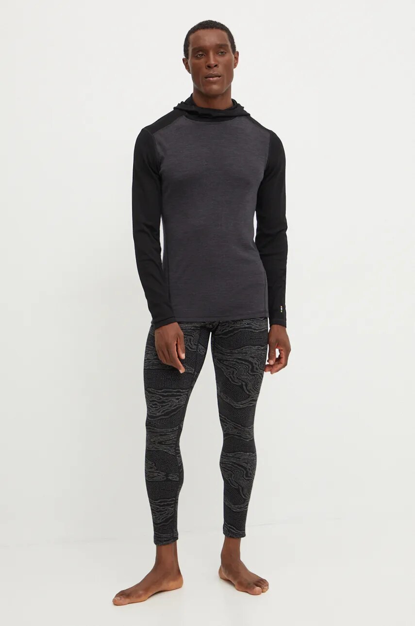 Функціональний лонгслів Smartwool Classic Thermal Merino Base колір чорний SW016360