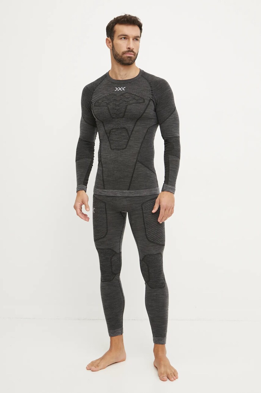 Функціональний лонгслів X-Bionic Symbio Merino колір сірий YTB2W24M
