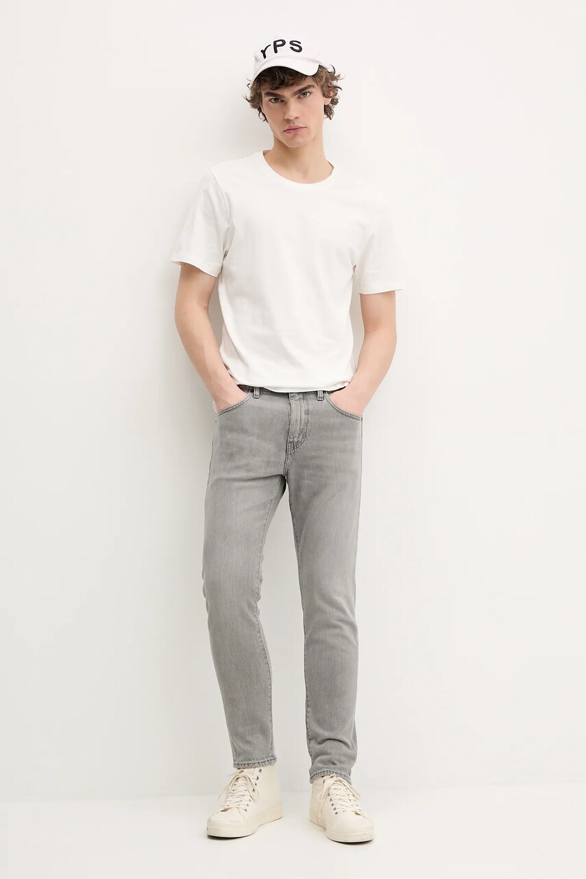 Футболка AllSaints 2-pack чоловіча колір бежевий однотонна ASM493451