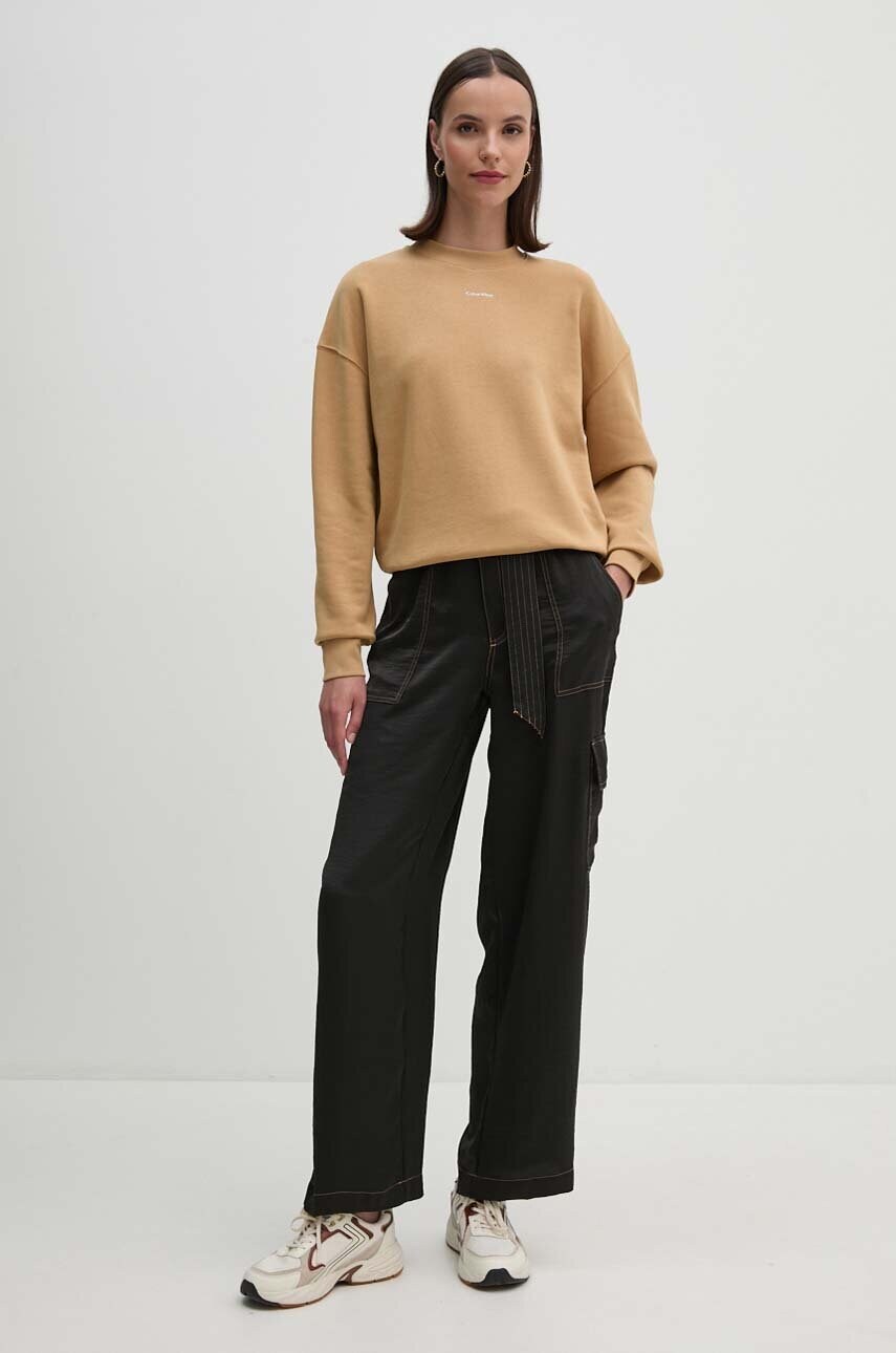 Кофта Calvin Klein жіноча колір бежевий однотонна K20K207213