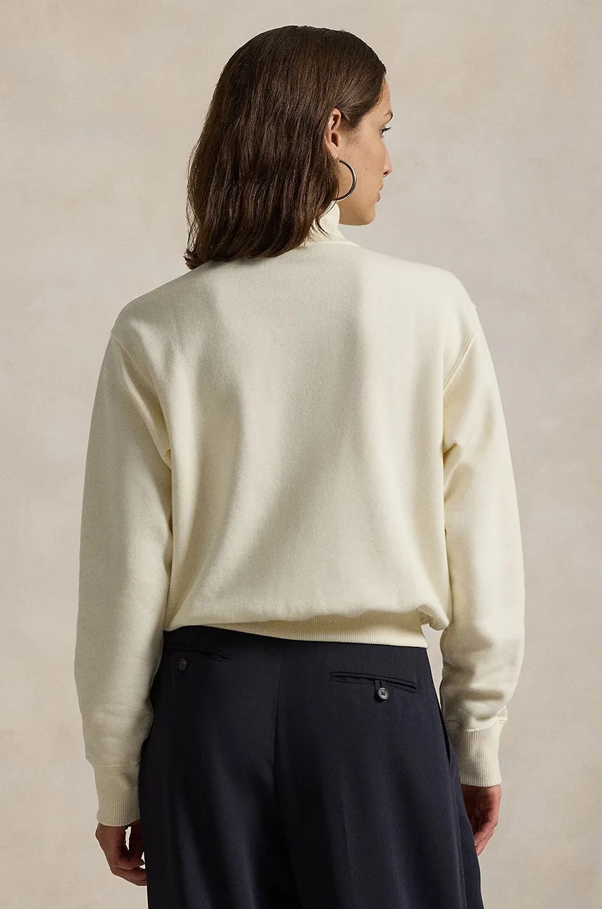 Кофта Polo Ralph Lauren жіноча колір бежевий однотонна 211851659