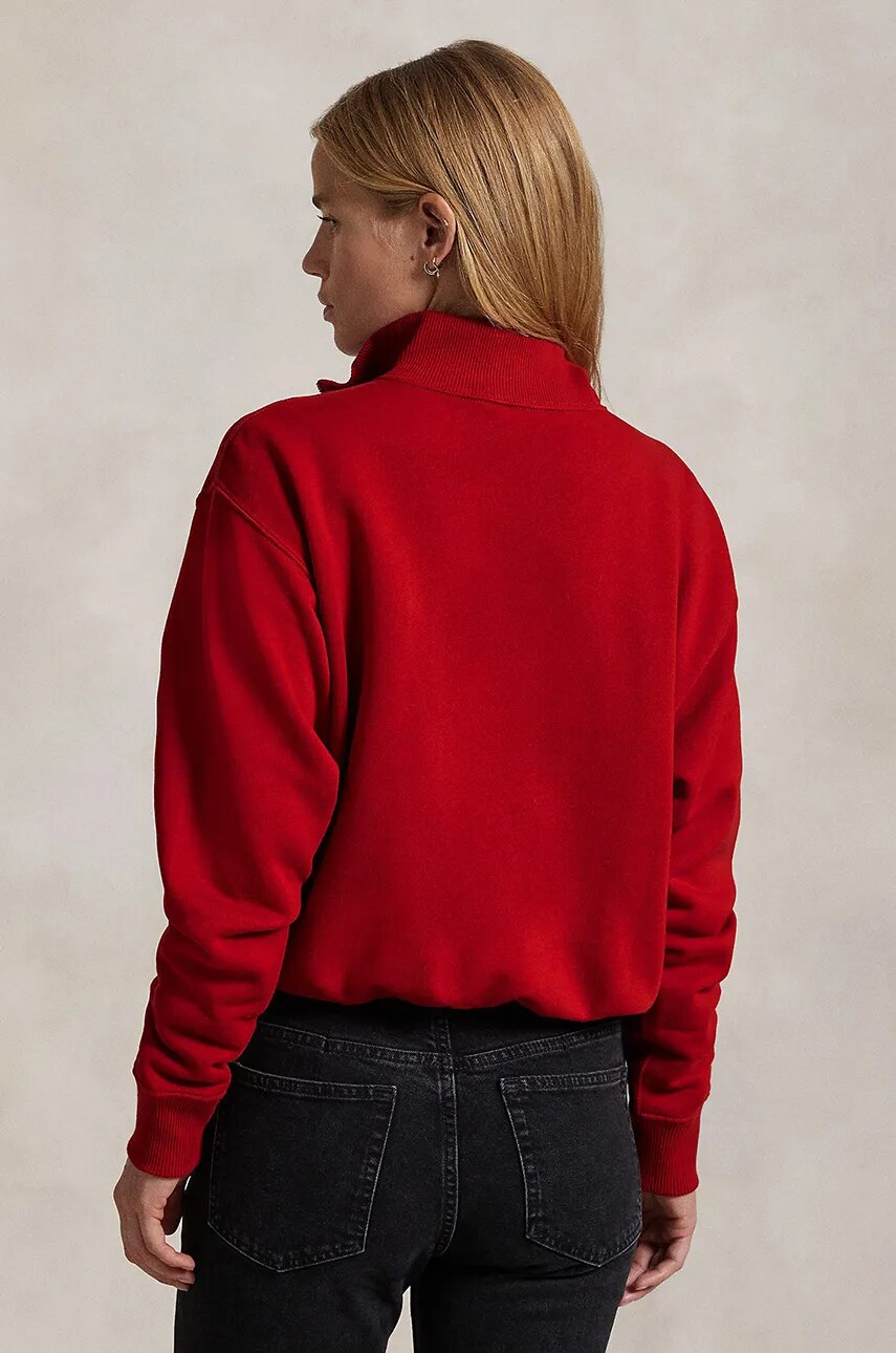 Кофта Polo Ralph Lauren жіноча колір червоний однотонна 211851659