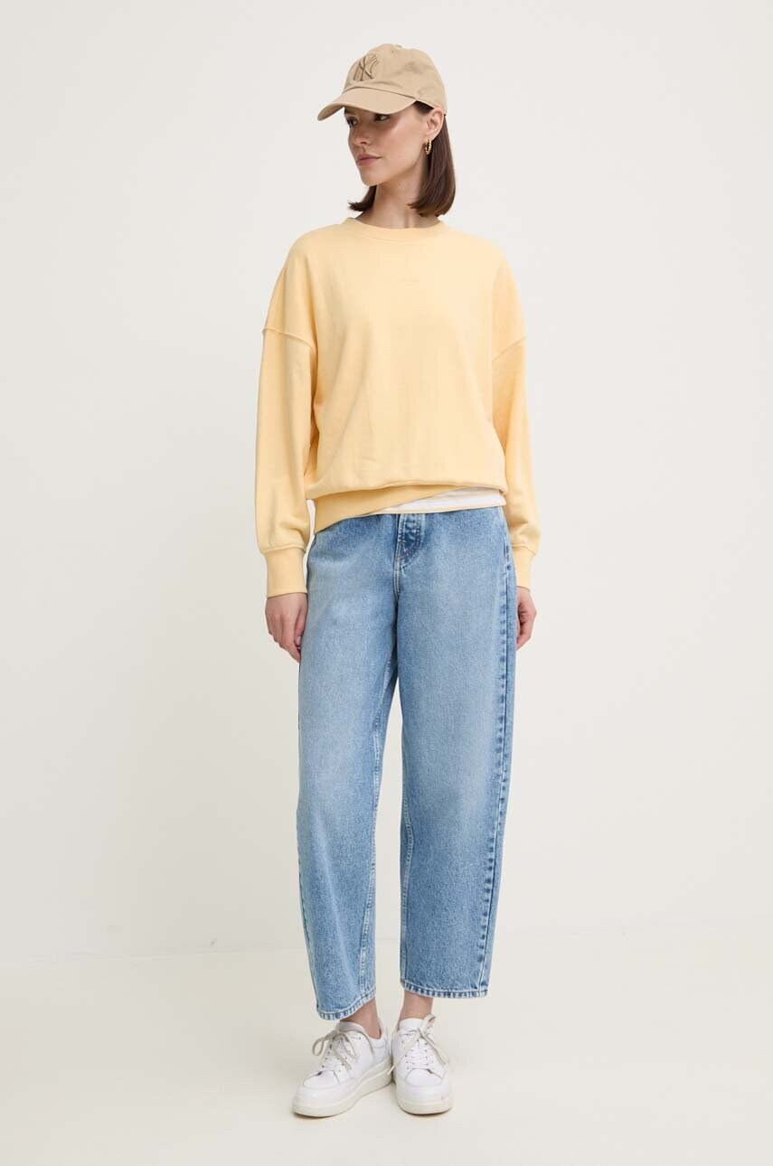 Кофта Pepe Jeans EVELYN жіноча колір жовтий однотонна PL581442