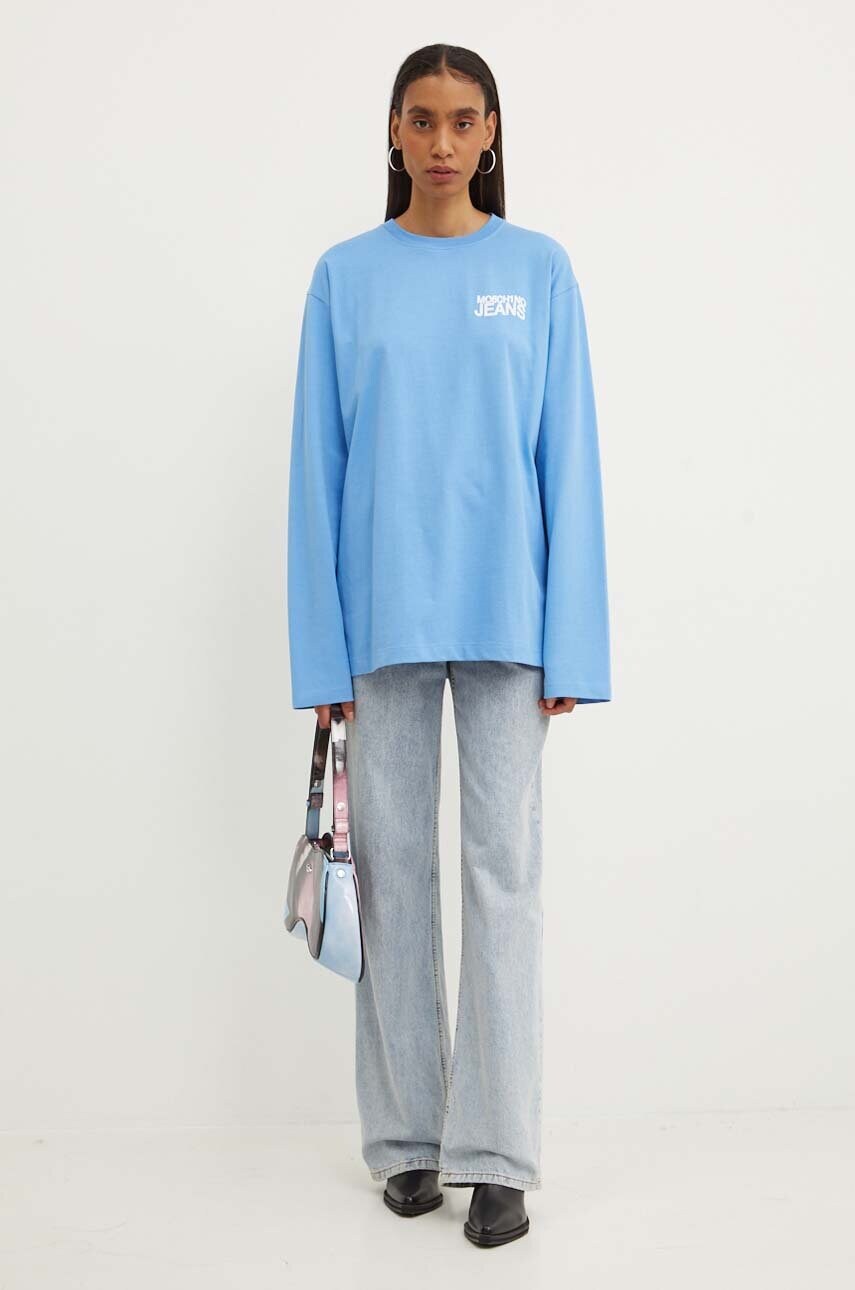 Бавовняний лонгслів Moschino Jeans 1205.8234