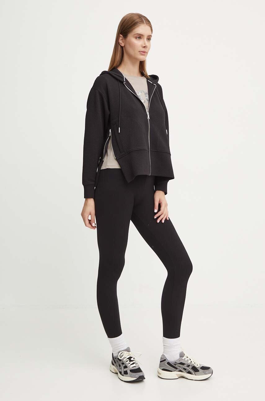 Кофта Dkny жіноча колір чорний з капюшоном однотонна DP4J9312