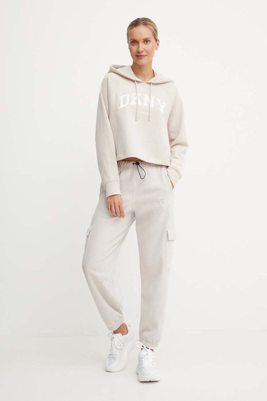 Кофта Dkny жіноча колір бежевий однотонна DP4T9811