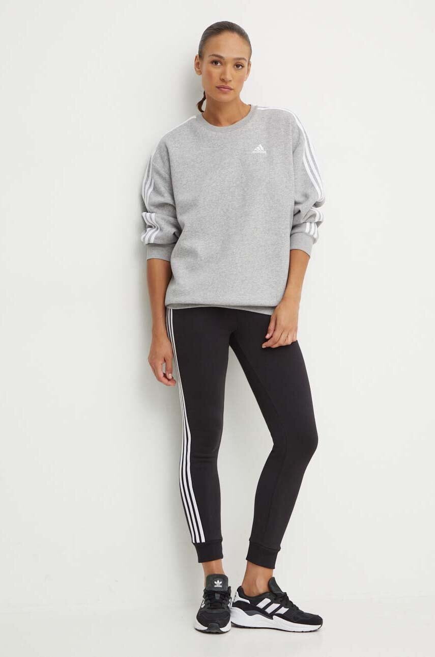 Кофта adidas Essentials жіноча колір сірий меланж IM0220