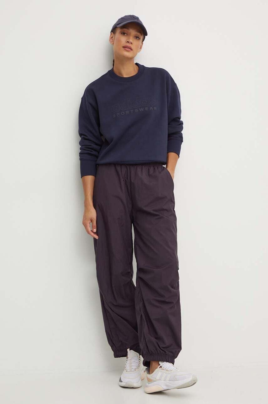 Кофта adidas All SZN жіноча колір синій з принтом IW1063