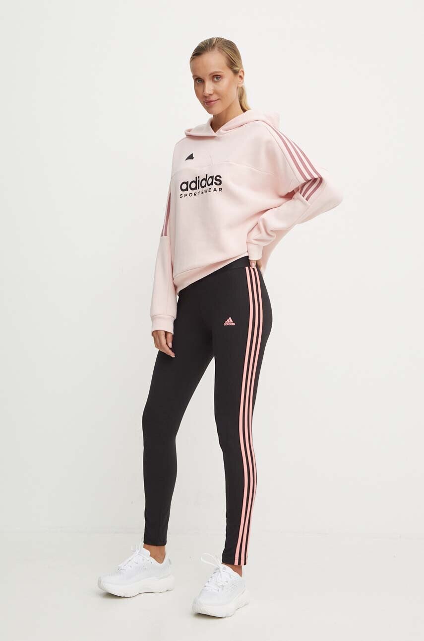 Кофта adidas Tiro колір рожевий з капюшоном з аплікацією IX3527
