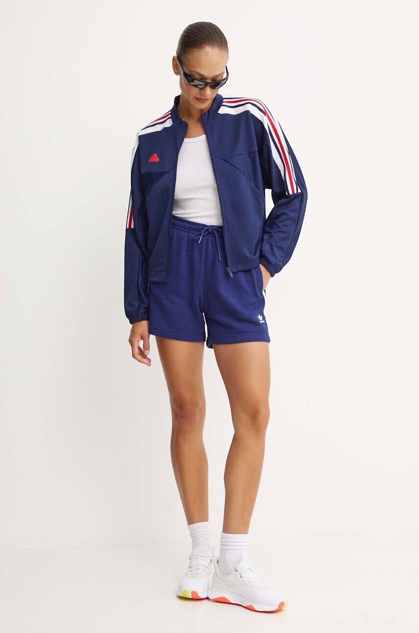 Кофта adidas Tiro жіноча колір синій з аплікацією IZ2054