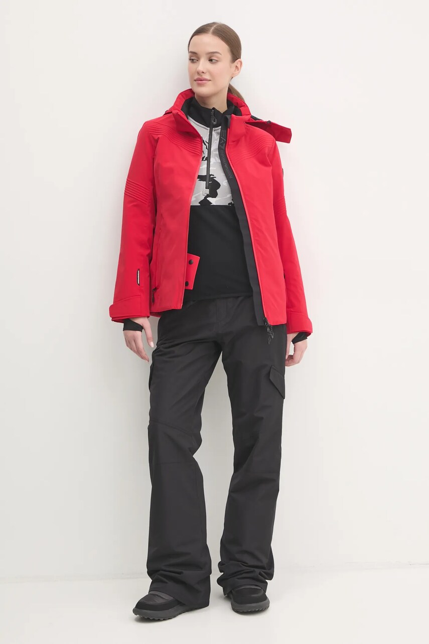 Спортивна кофта EA7 Emporio Armani St. Moritz Powerstretch колір чорний з аплікацією TJJFZ.6DTM47