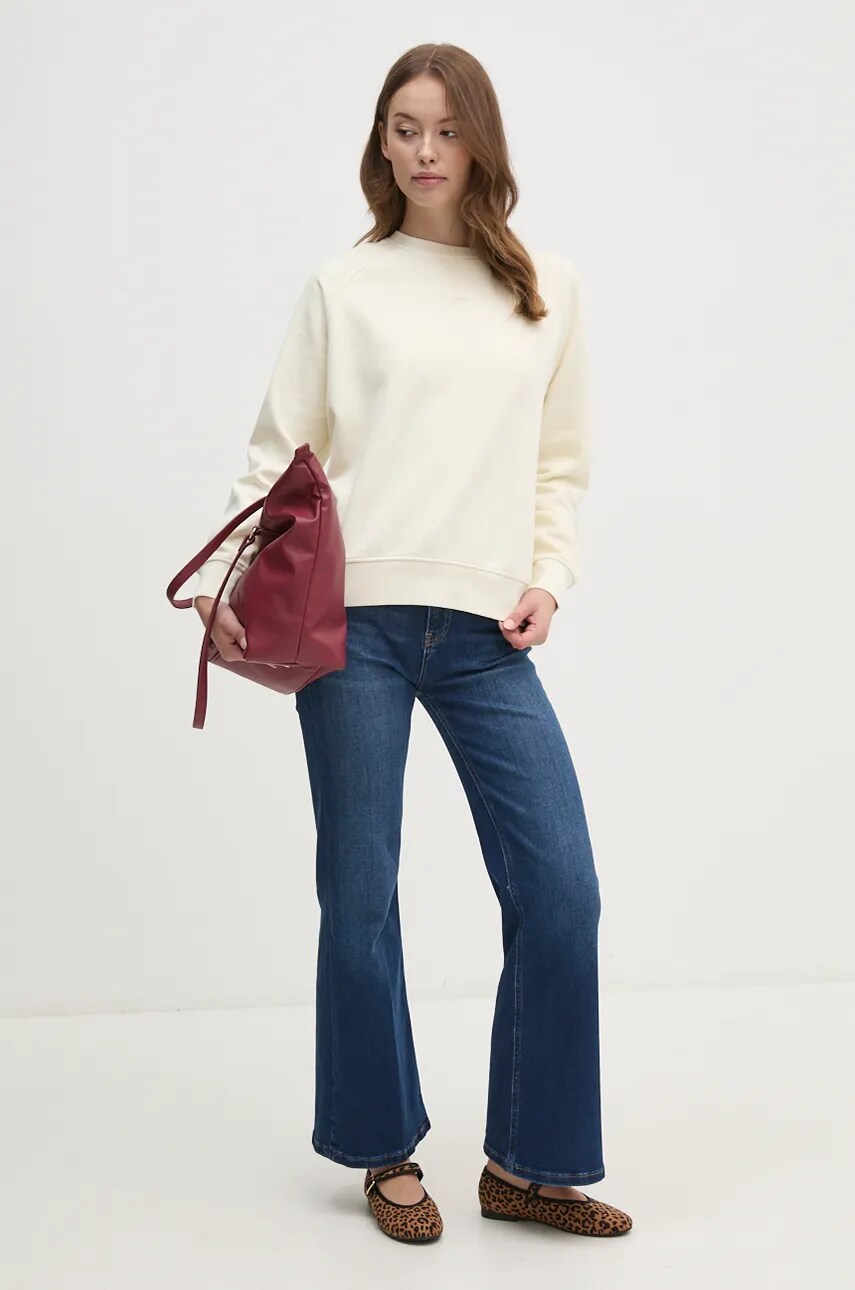 Кофта Pepe Jeans FELICITY жіноча колір бежевий однотонна PL581461