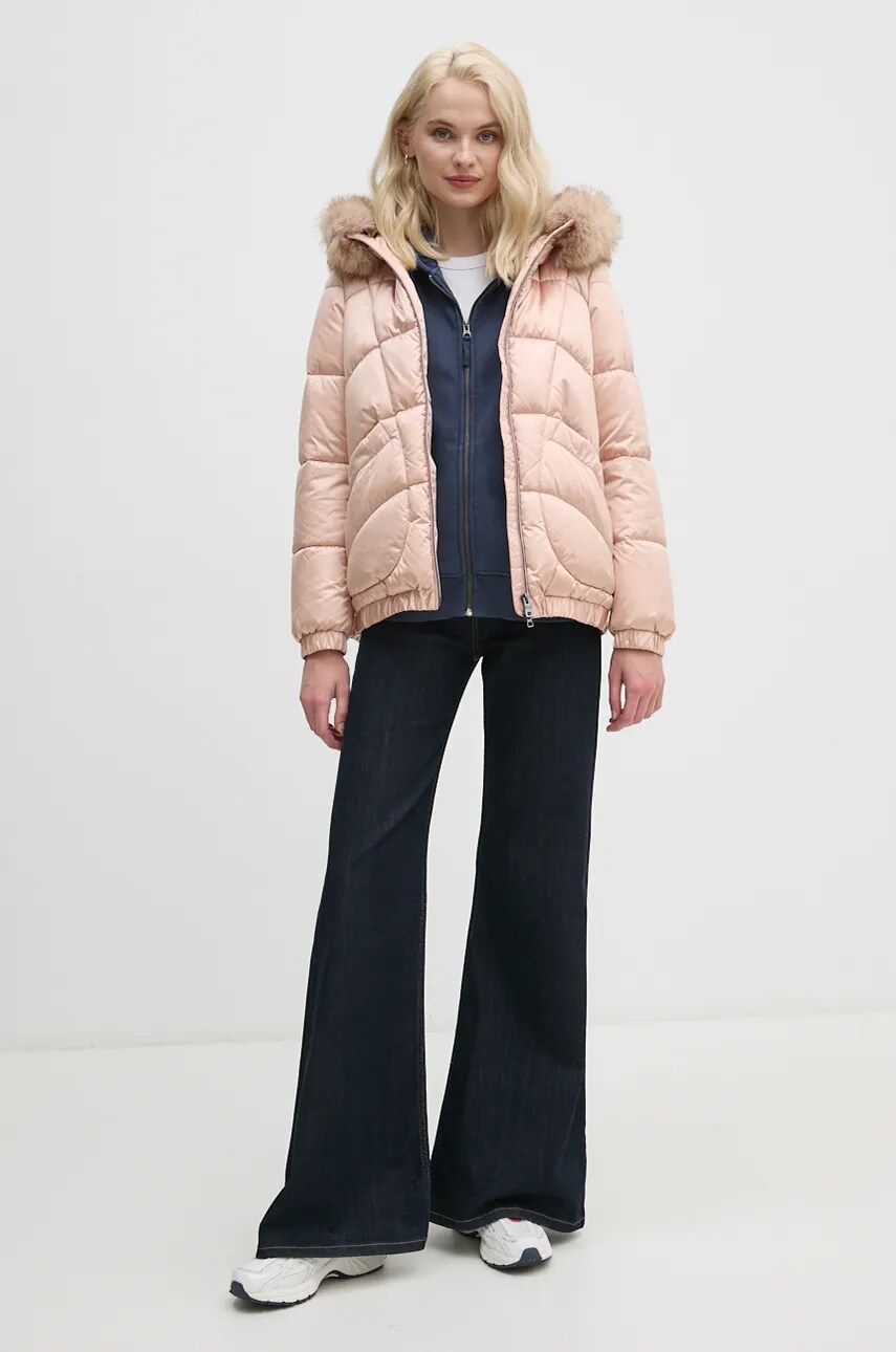 Кофта Pepe Jeans FELICITY ZIPPER жіноча з капюшоном однотонна PL581463