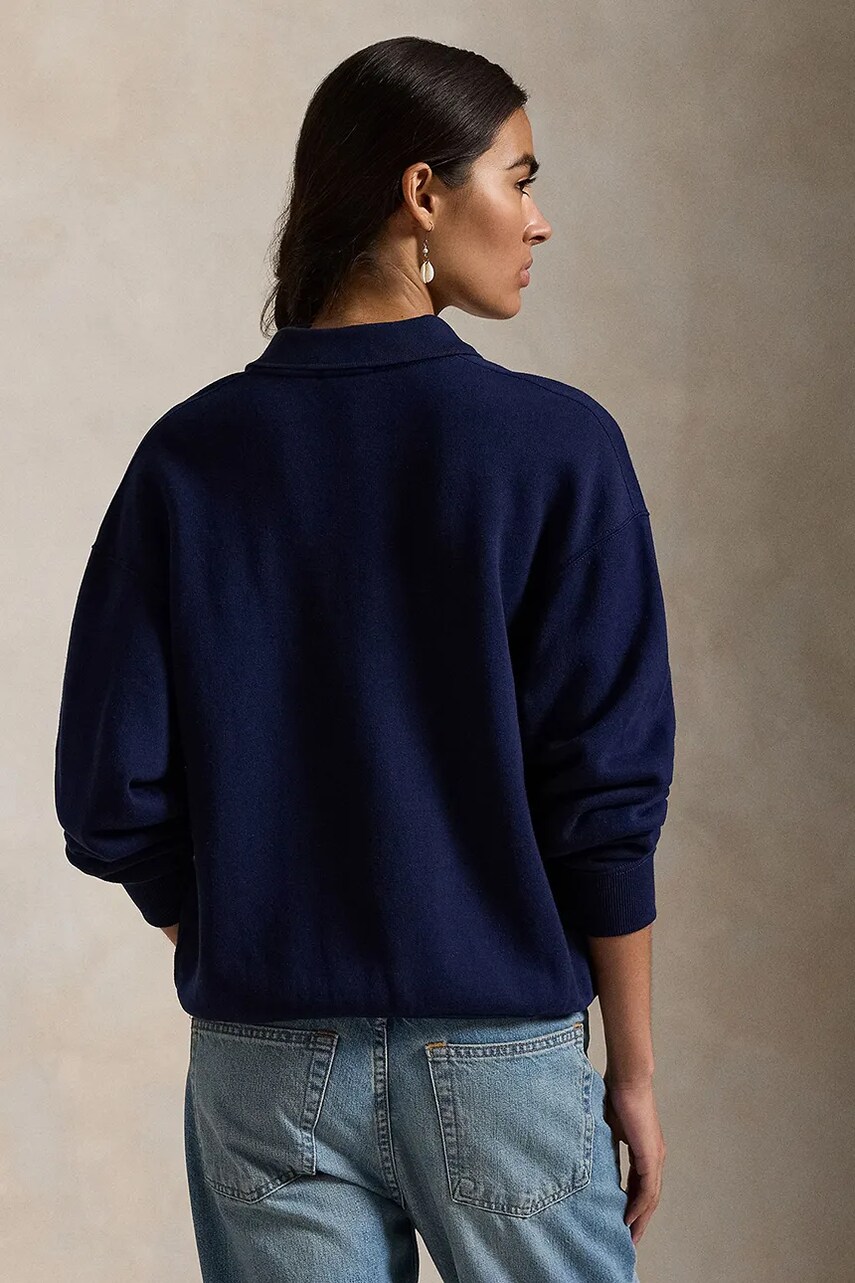 Кофта Polo Ralph Lauren жіноча колір синій однотонна 211947966