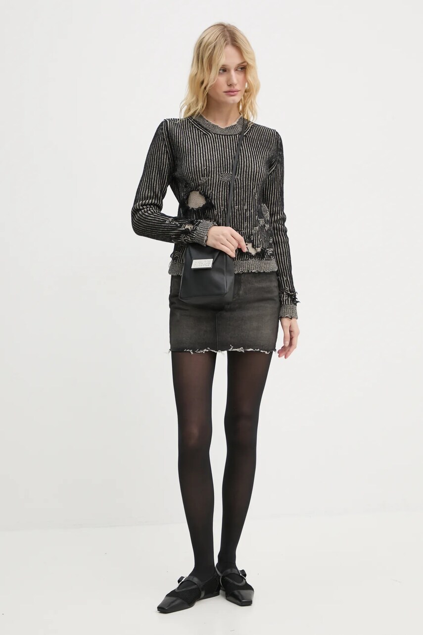 Светр MM6 Maison Margiela колір чорний  S62HL0026.M13076
