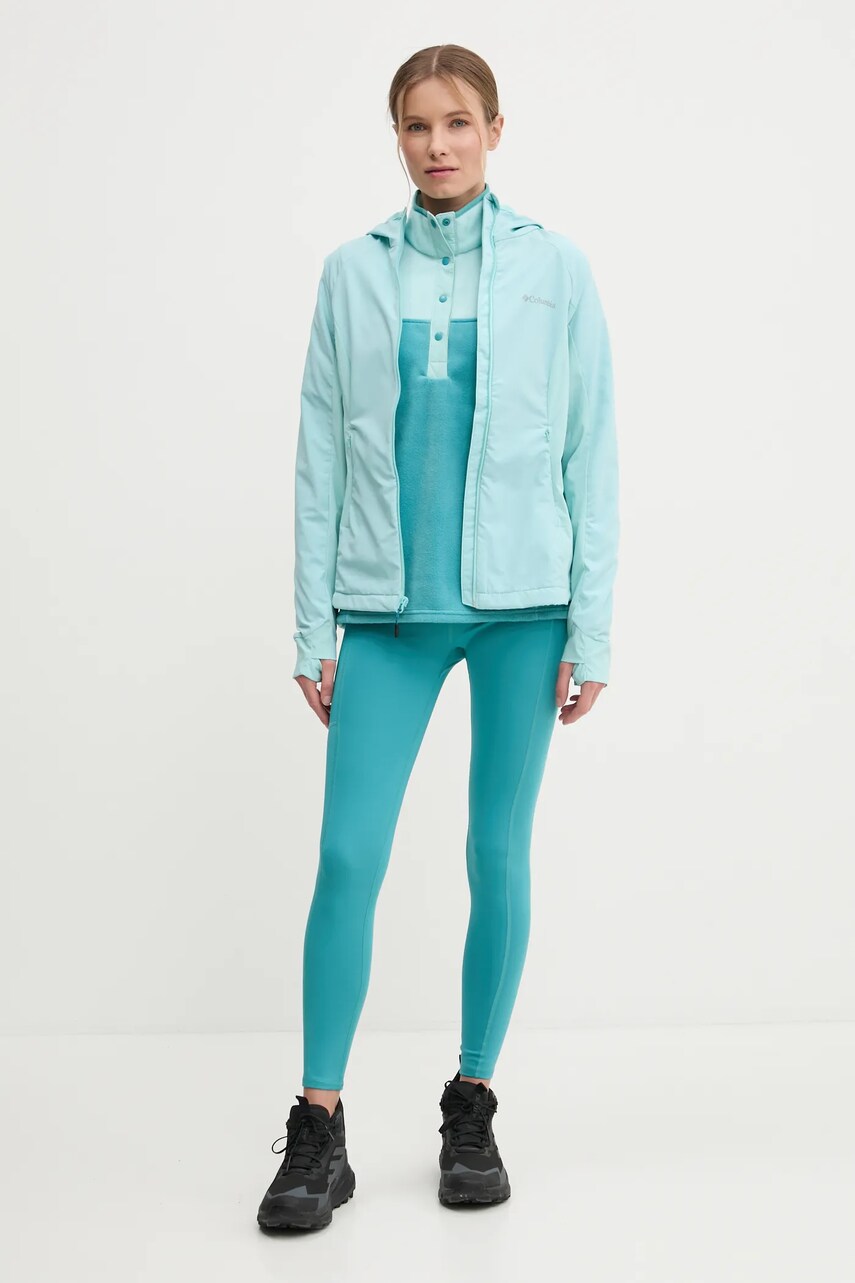 Спортивна кофта Columbia Benton Springs колір чорний візерунок 2085651