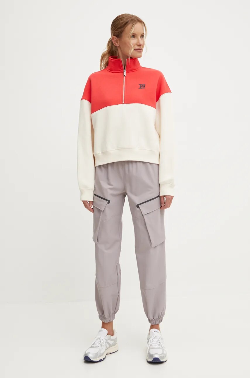 Кофта P.E Nation Centre Field Sweat жіноча колір бежевий візерунок 243F304