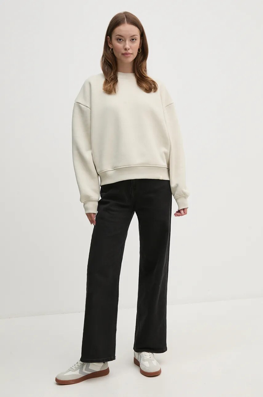 Кофта Calvin Klein Jeans жіноча колір бежевий однотонна J20J224656