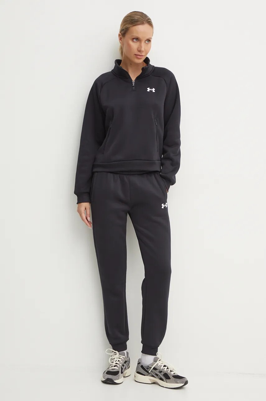 Кофта Under Armour Armour Fleece Pro жіноча колір чорний однотонна 1386505