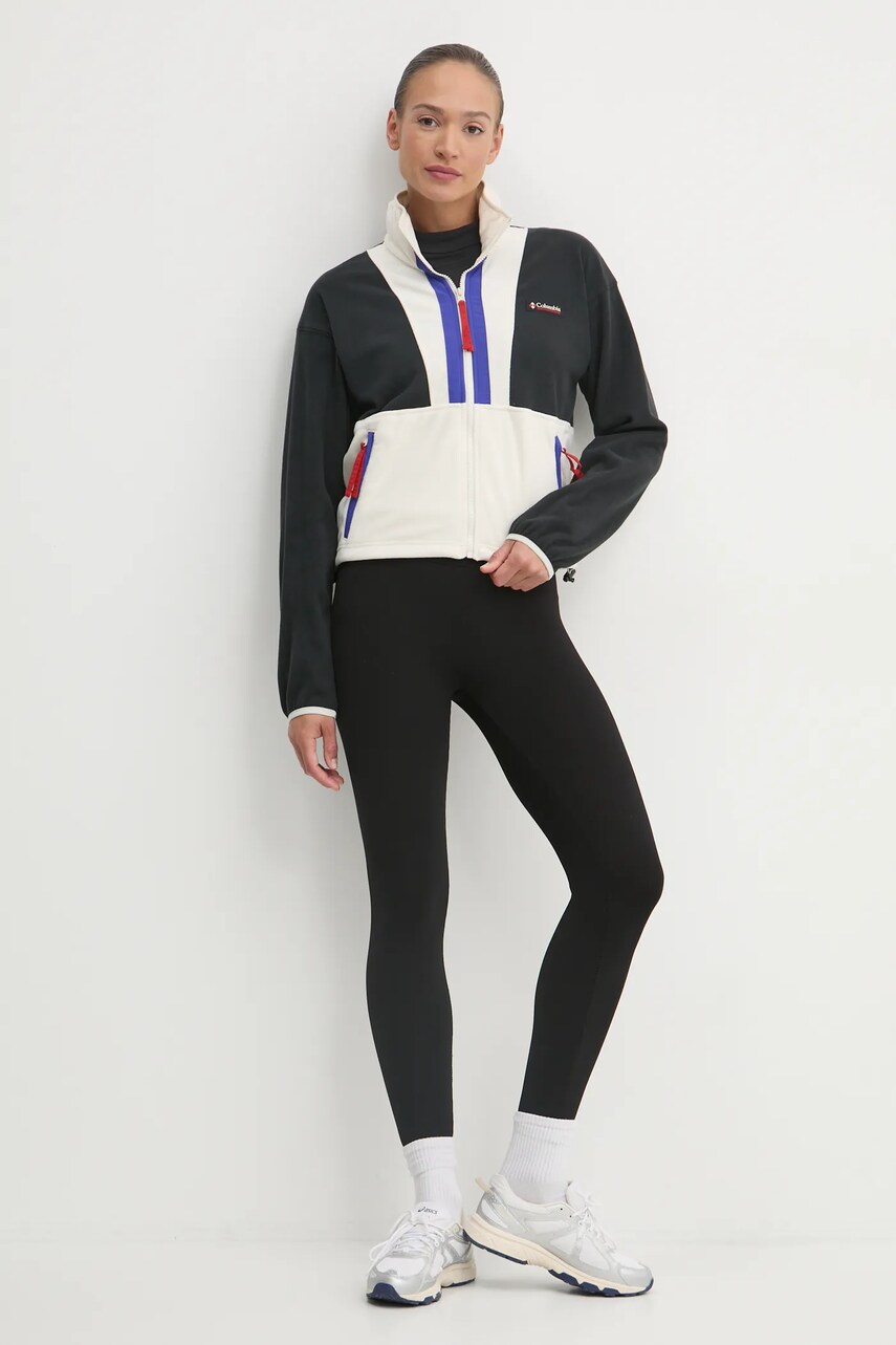 Флісова кофта Columbia Backbowl II FZ Fleece колір чорний візерунок 2092163