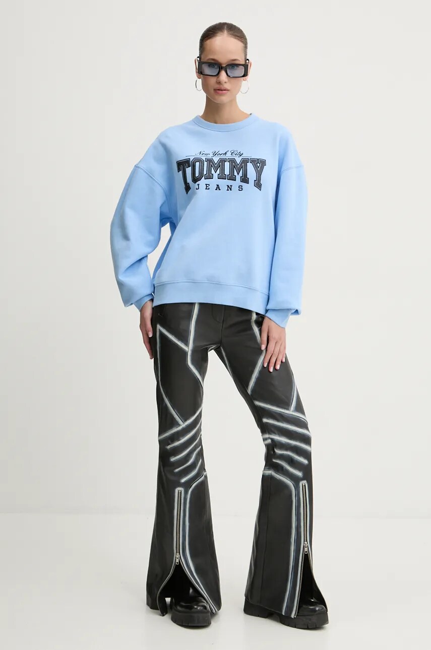Кофта Tommy Jeans жіноча  з принтом DW0DW19845