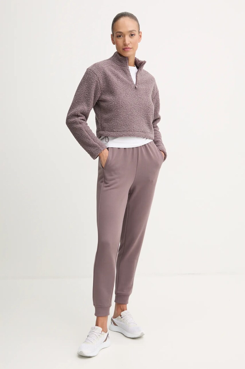Кофта Calvin Klein Performance жіноча колір коричневий однотонна 00GWF4W307