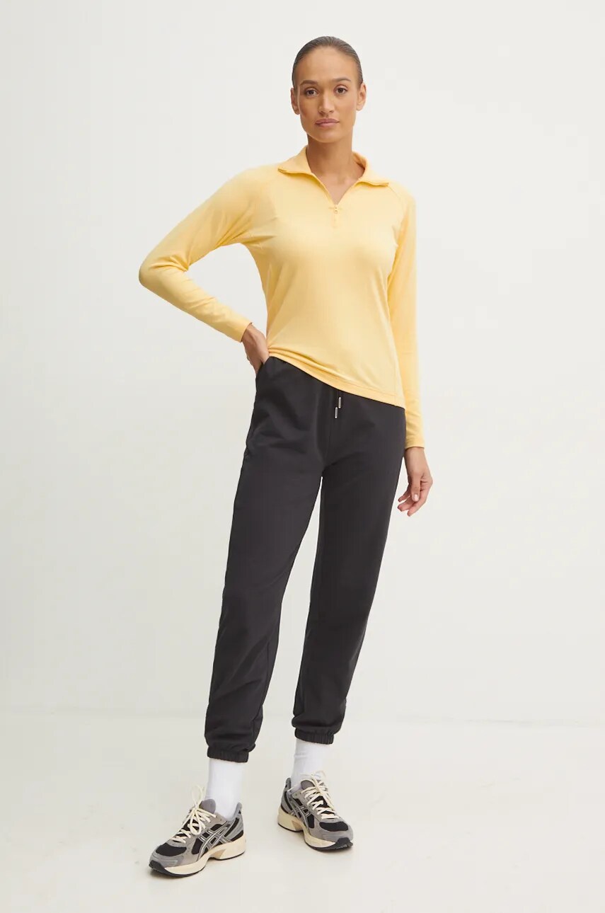 Спортивна кофта Helly Hansen Verglas колір жовтий однотонна 62965