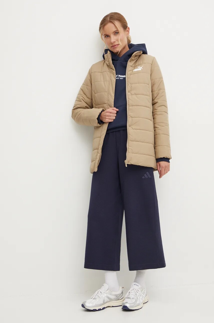 Кофта Helly Hansen COTTTON FLEECE жіноча колір синій з капюшоном однотонна 54161
