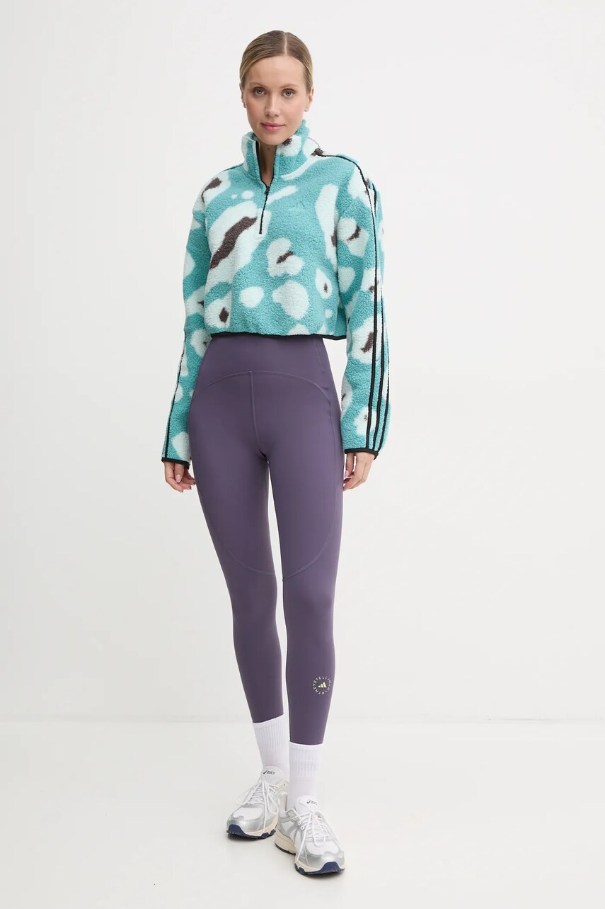 Кофта adidas Animal жіноча колір бірюзовий візерунок IY0148