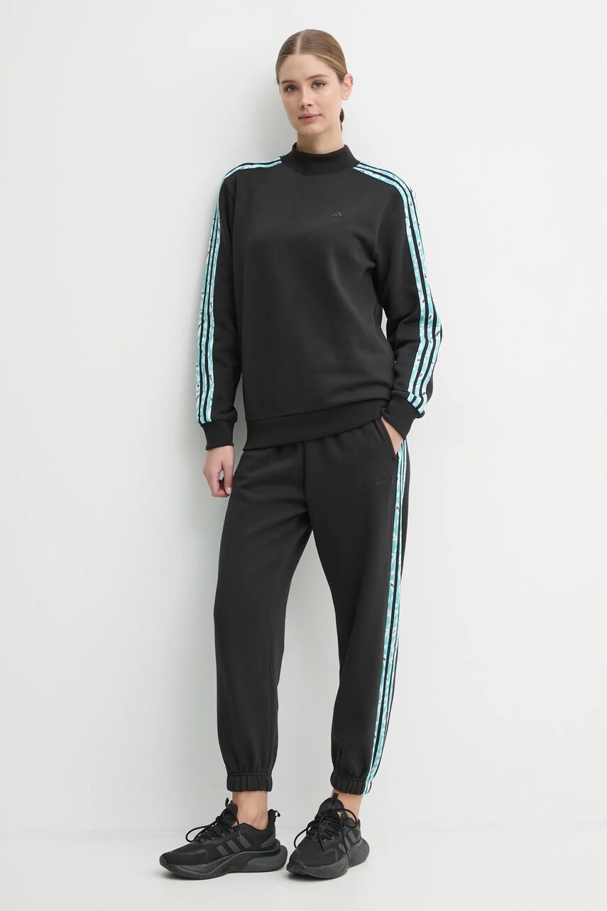 Кофта adidas Animal жіноча колір чорний з аплікацією IY1661