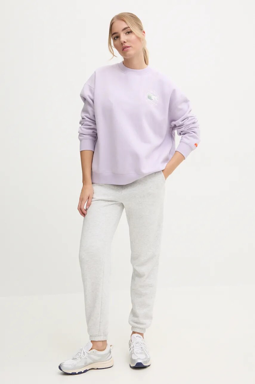 Кофта Ellesse ARESKI жіноча колір фіолетовий з принтом SGX20916