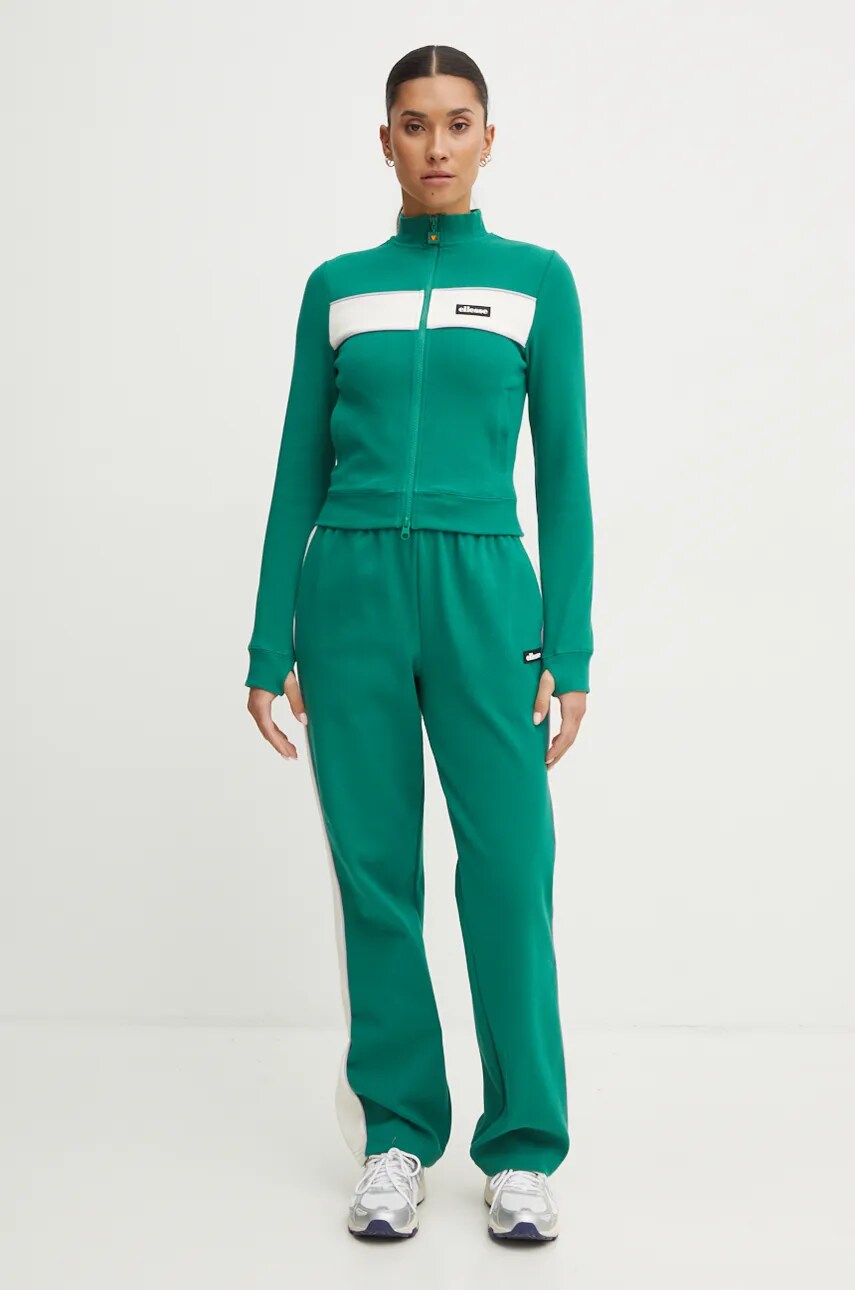 Кофта Ellesse SNOWMASS жіноча колір зелений візерунок SGX20912