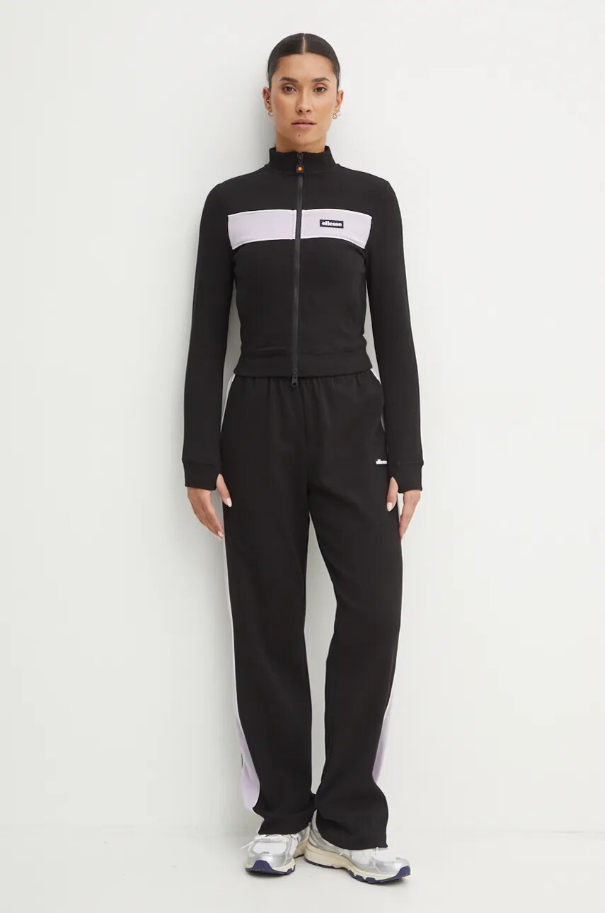 Кофта Ellesse SNOWMASS жіноча колір чорний візерунок SGX20912