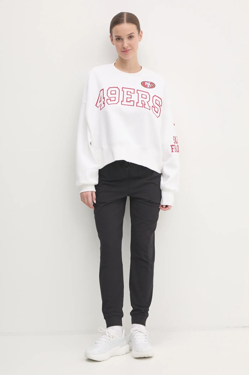 Кофта Nike San Francisco 49ers жіноча колір білий з принтом 01D7-11QR-73-AZ1