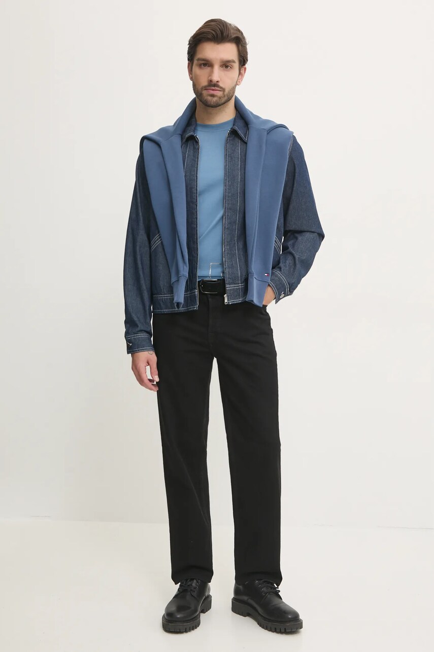 Кофта Tommy Hilfiger чоловіча з капюшоном з аплікацією MW0MW33631