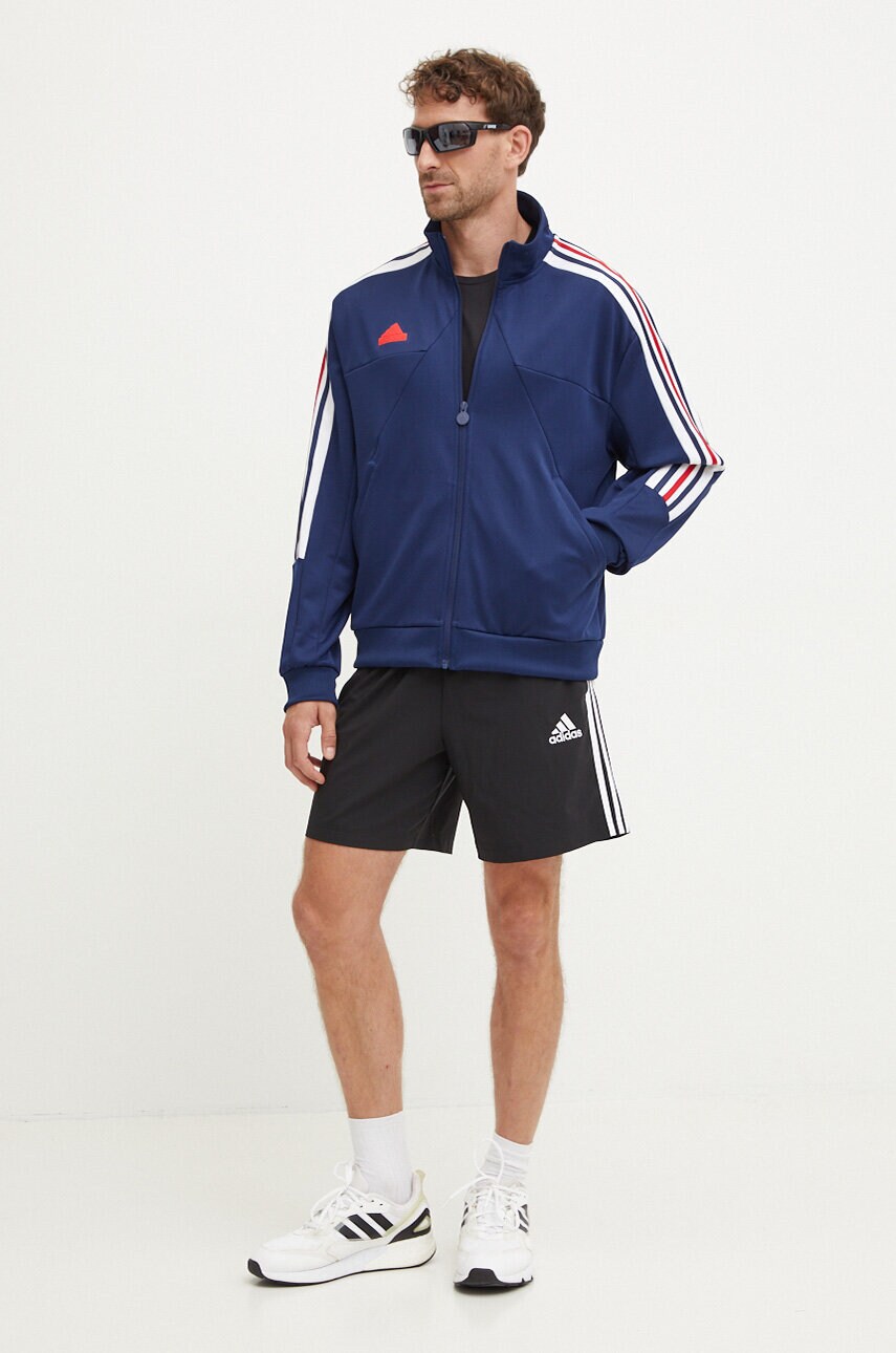 Кофта adidas Tiro чоловіча колір синій з аплікацією IY2068