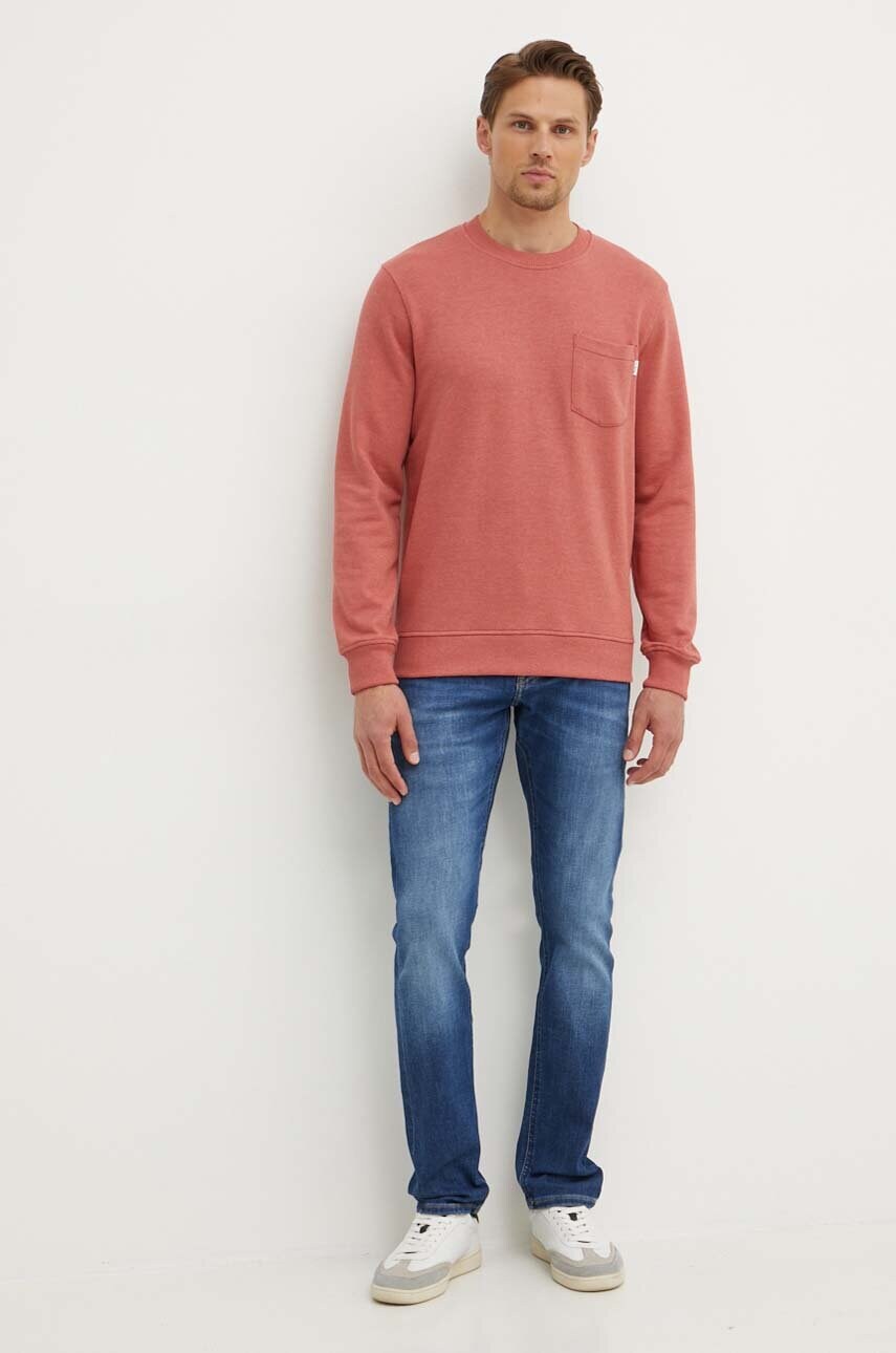 Кофта Pepe Jeans MANS CREW чоловіча колір рожевий однотонна PM582696
