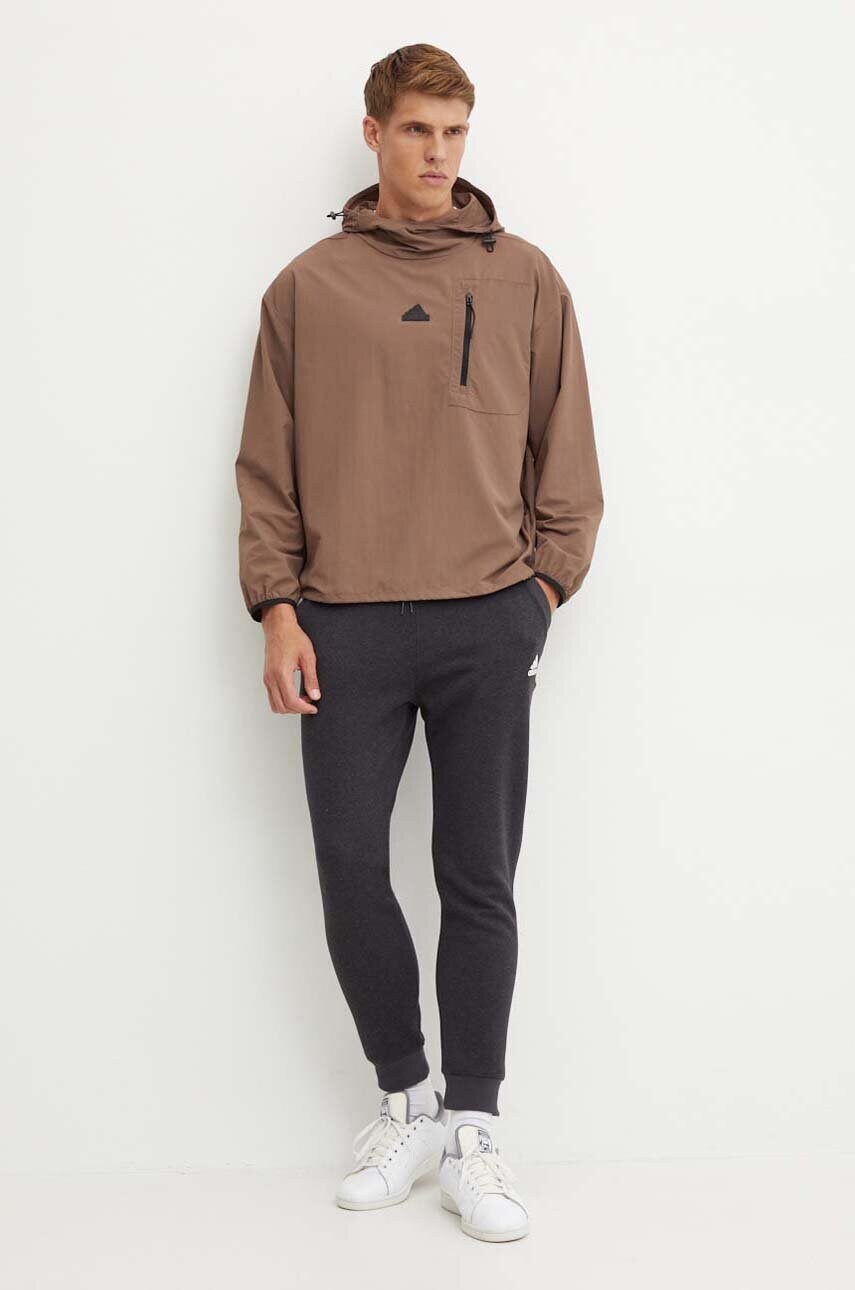 Куртка adidas City Escape чоловіча колір коричневий перехідна IV7424