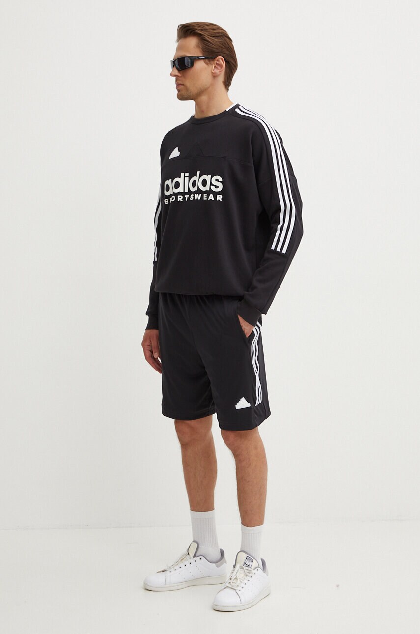 Кофта adidas Tiro чоловіча колір чорний з принтом IW0172