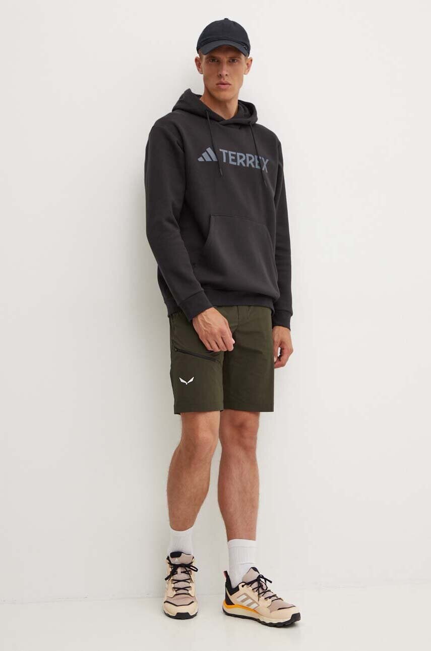 Кофта adidas TERREX Multi колір чорний з капюшоном з принтом IZ3305