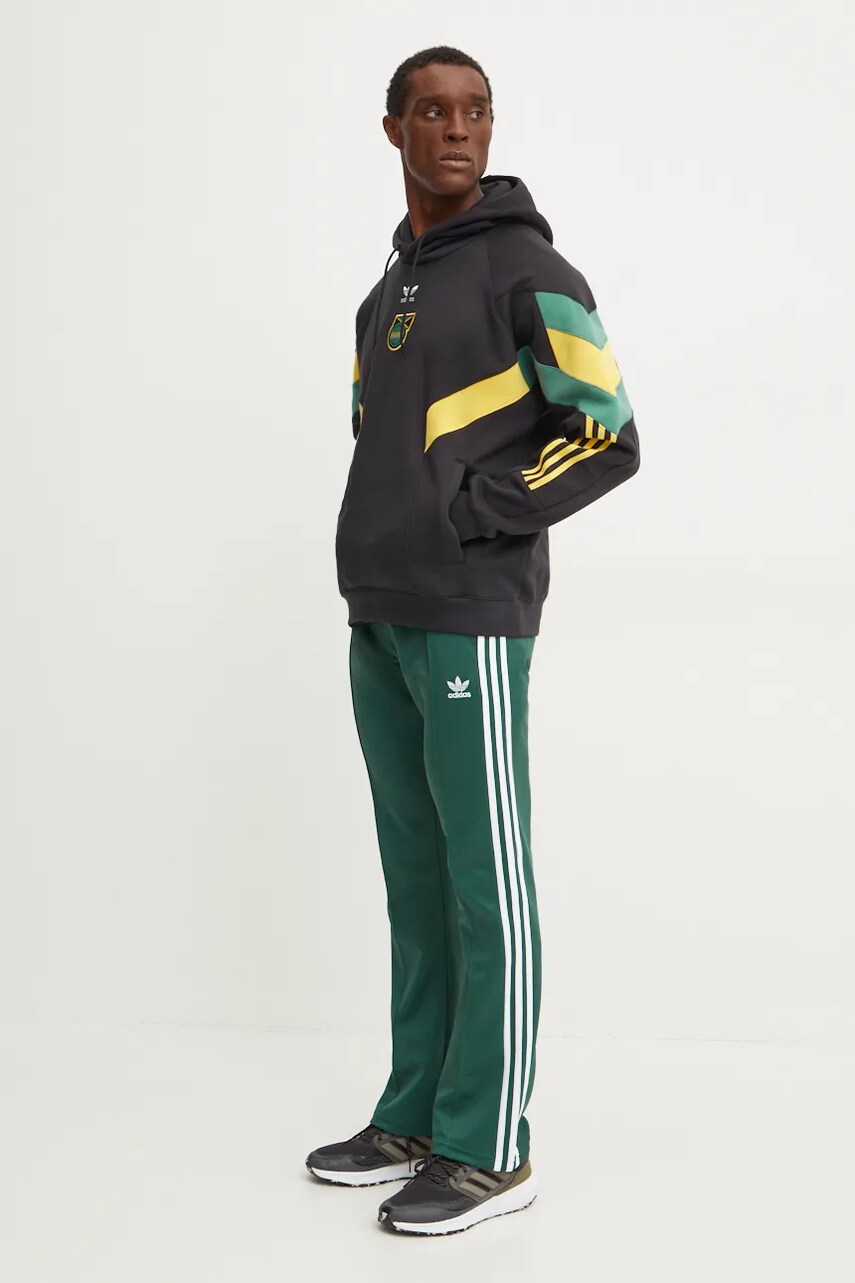 Кофта adidas Originals 0 чоловіча колір чорний з капюшоном візерунок IN5565