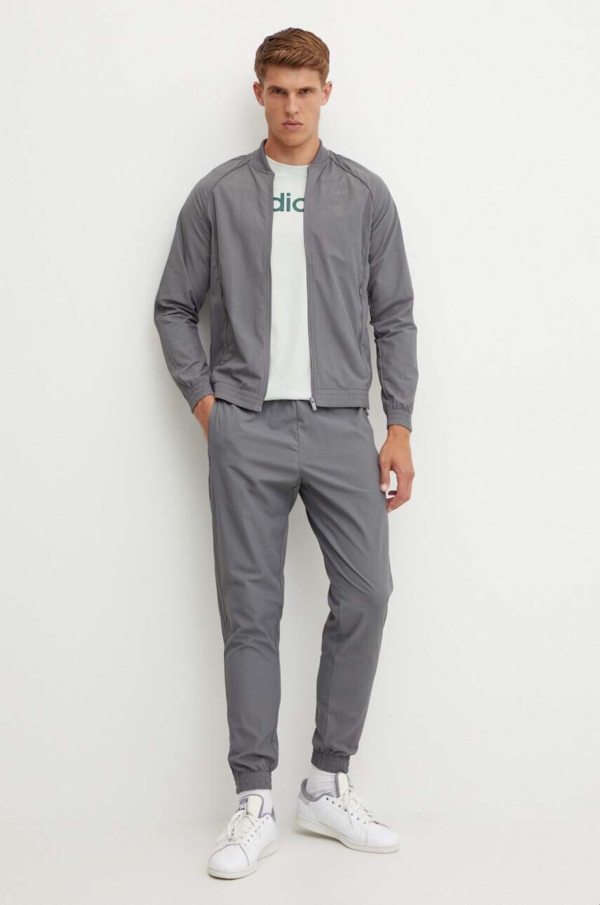 Куртка adidas Originals чоловіча колір сірий перехідна IZ2112