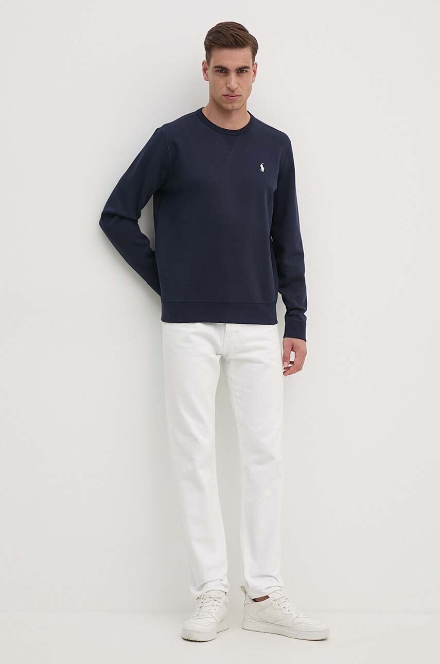 Кофта Polo Ralph Lauren чоловіча колір синій однотонна 710888284