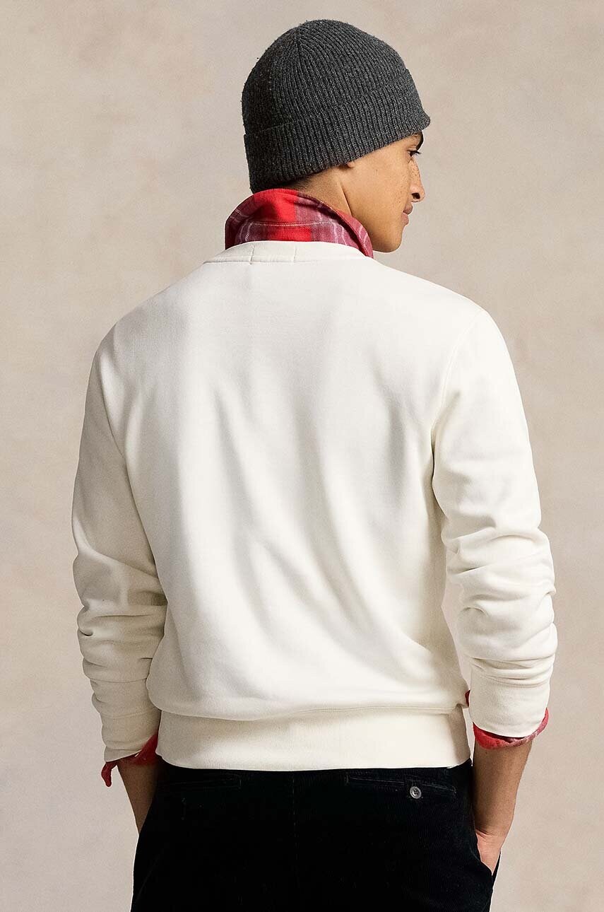 Кофта Polo Ralph Lauren чоловіча колір бежевий з принтом 710953718