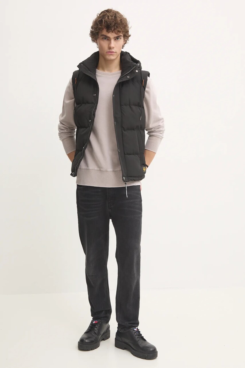 Бавовняна кофта Superdry чоловіча колір бежевий з аплікацією M2014111A-2XU
