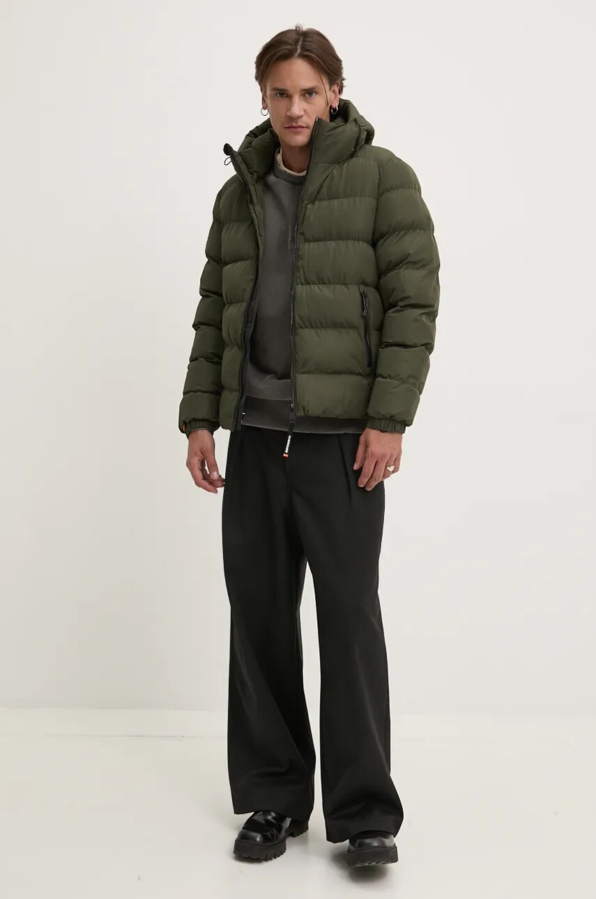 Бавовняна кофта Superdry чоловіча колір сірий з аплікацією M2014111A-AFB
