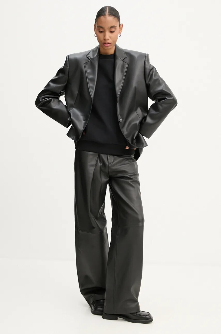 Кофта A.P.C. standard rue madame GOTS колір чорний з аплікацією COHBV.M27913