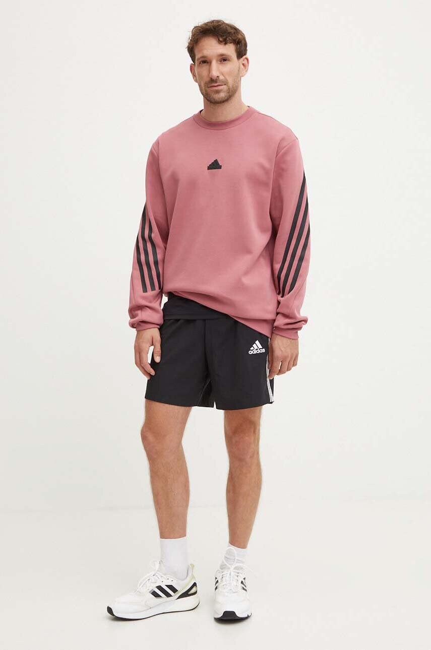 Кофта adidas Future Icons чоловіча колір рожевий з аплікацією  IW6087