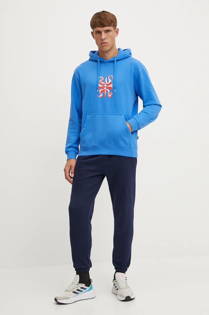 Кофта Quiksilver Mercury Hoodie чоловіча з капюшоном з принтом AQYFT03399